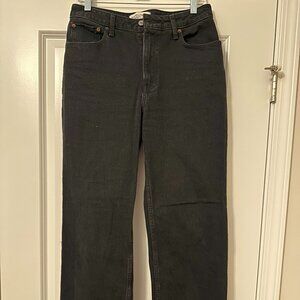 Abercrombie & Fitch Curve Love '90s Relaxed Jean High Rise - Size 29 - Black